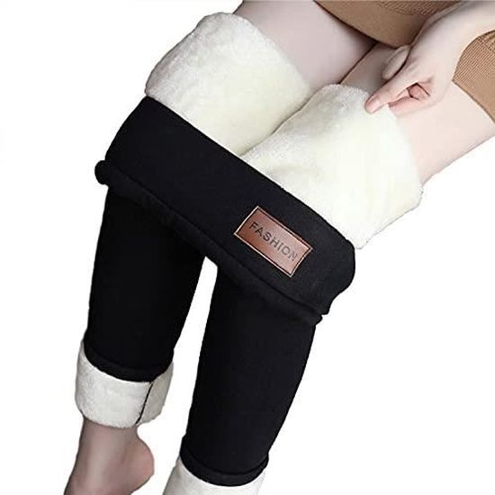 Femme Hiver Doux Thermique Chaud Legging Épais Doublure Polaire Fin Pantalon