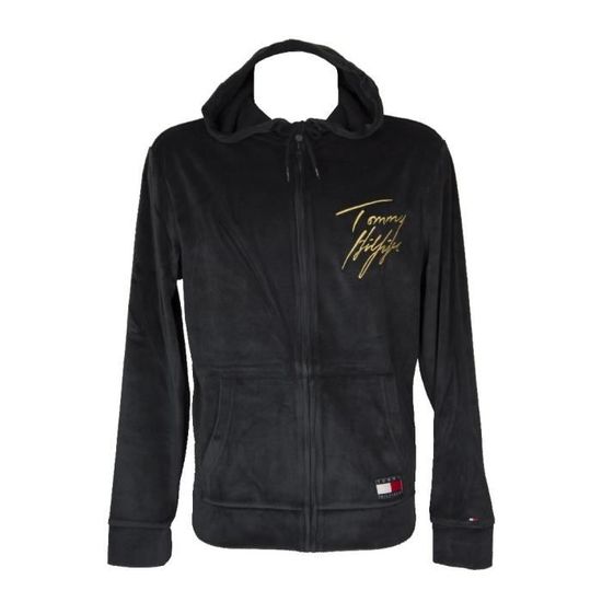 Sweat-shirt à Capuche Avec Fermeture éclair En Noir Et Or | Boxeur Des Rues Suisse