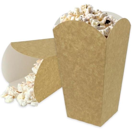 Lot De 25 Botes De Popcorn Moyennes, En Carton, Recyclable Et ...