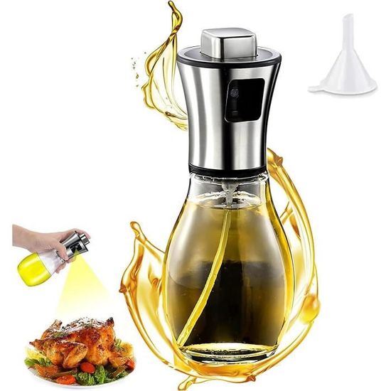 Pulvérisateur D'huile Alimentaire En Verre 100 Ml - Spray Pour Friteuse à Air, Salade, Barbecue