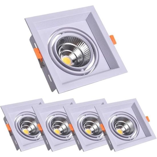 Lot De 4 Spots LED Encastrés Avec Détecteur De Mouvement - 12W, Angle 60°, CRI90+, 3 Températures De Couleur