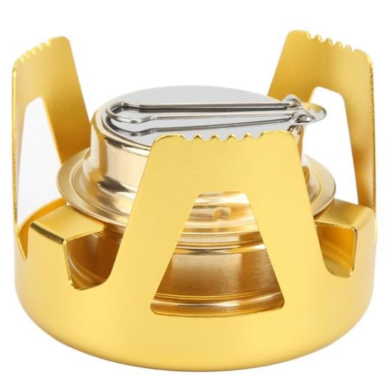 Réchaud de Camping Portable, Brûleur à Alcool Camping Extérieur, Brûleur à Alcool Fondue, pour Barbecue Hotpot Cuisine en Plein air - Sport