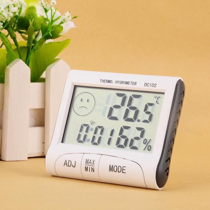 Thermomètre intérieur électronique LCD Hygromètre numérique sans fil (batterie non incluse)---SEC