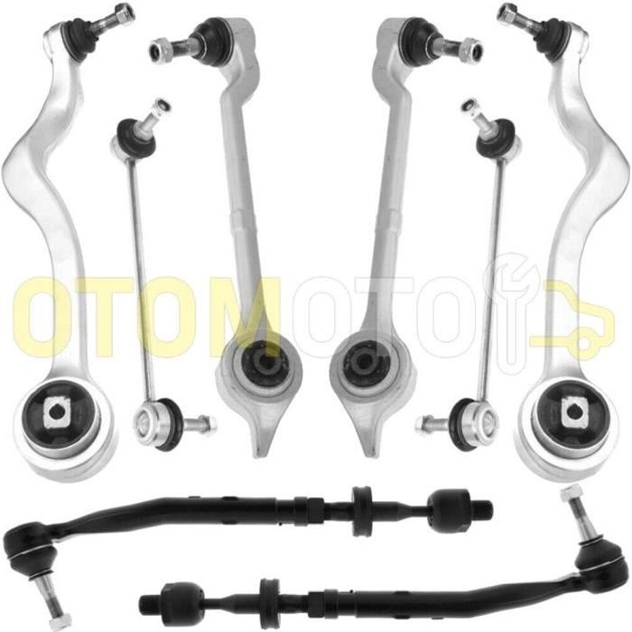KIT TRIANGLE BMW 5 E39 BRAS DE SUSPENSION ROTULE BIELLETTE BARRE STAB AV AVANT 8 PCS