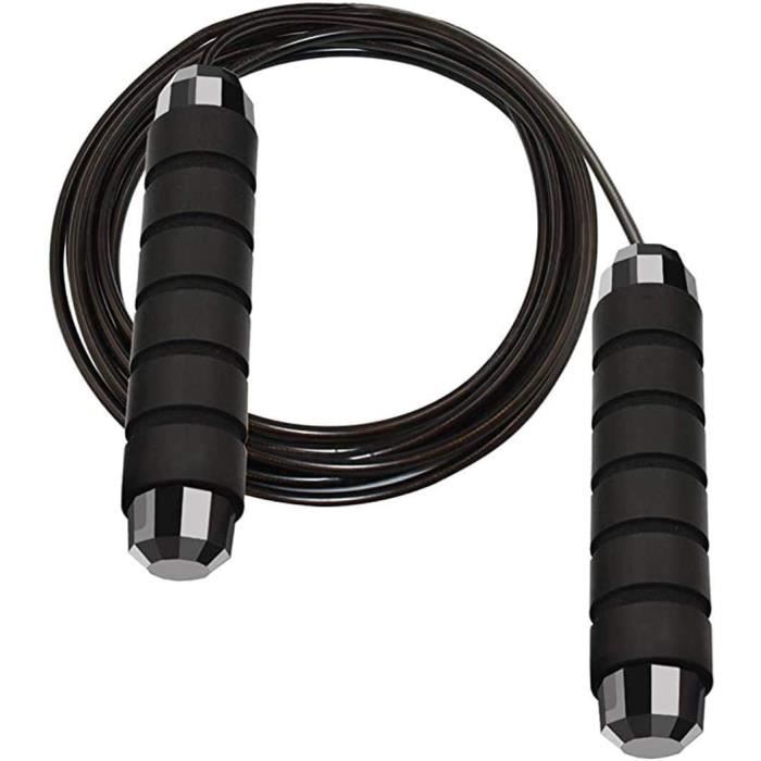 Corde à Sauter, 2.8M Speed Rope avec Amovible Professionnelle Pondérée