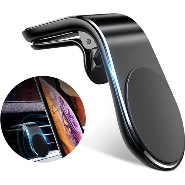 Support magnétique en métal de téléphone de voiture support Mobile d'aimant de bâti d'agrafe d'évent pour l'iphone dans la voiture