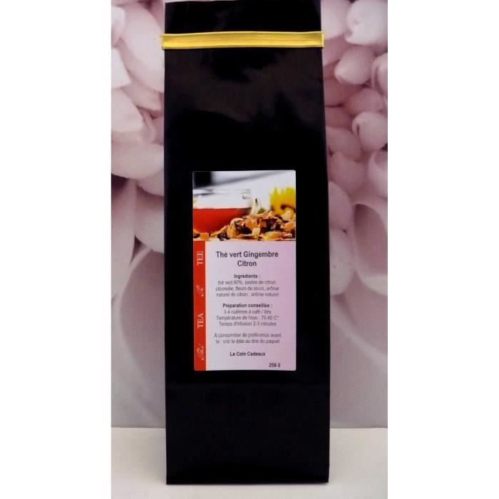 Thé vert Gingembre Citron 200g