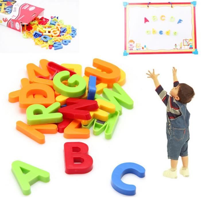80pcs Magnetic Letters and Numbers --Lettres & Chiffres Magnetiques Majuscules pour les enfants - Éduquer l'enfant dans le plaisir