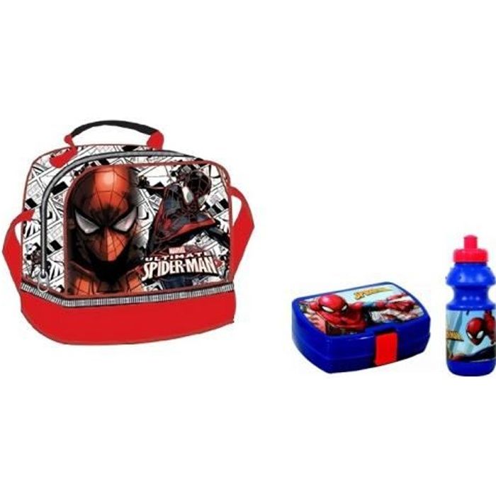 Sac isotherme Boite à gouter et Gourde Spider-man Kidparadise