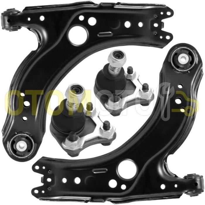 Kit bras de suspension avant compatible VW GOLF 4 BORA AUDI A3 8L composé de 4 pièces