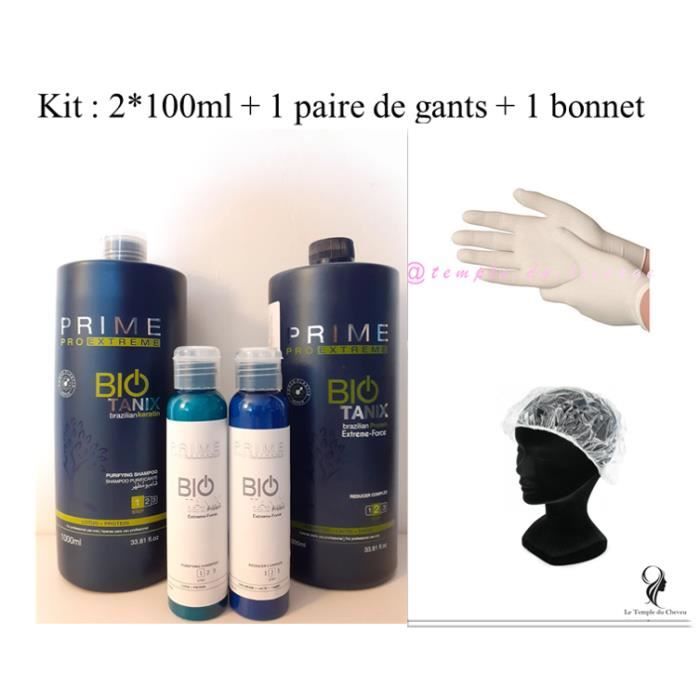 KIT LISSAGE TANIN PRIME BIO TANIX 2*100ML + ACCESSOIRES