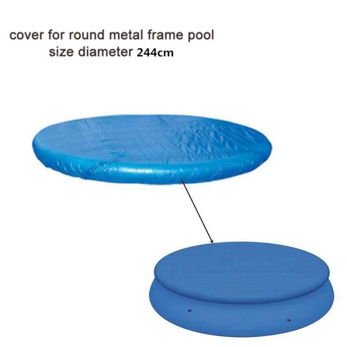 Bâche à Bulles pour piscine Ronde ou Ronde Tubulaire 244 cm