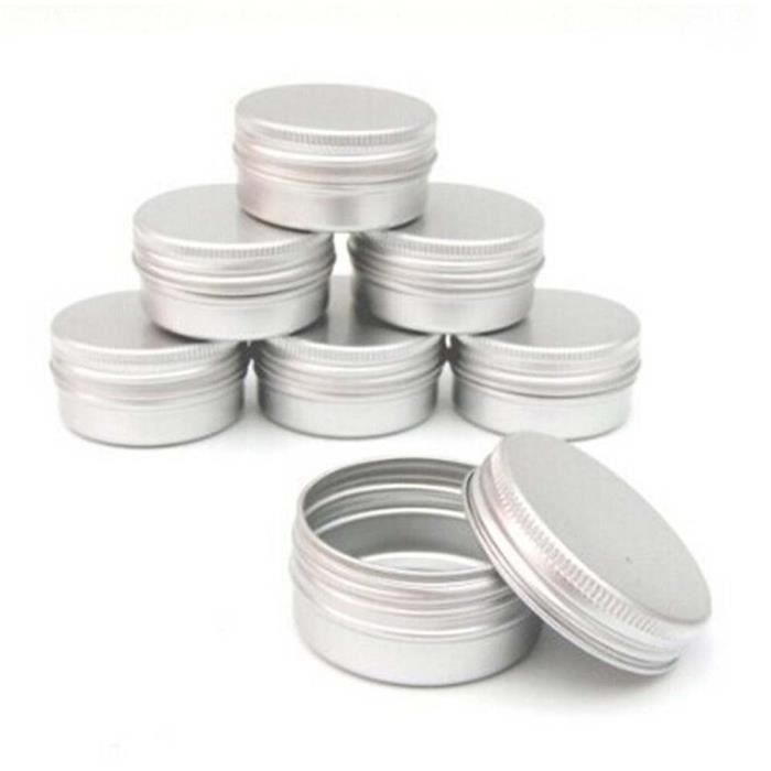 BOUTEILLE - FLACON - FLACON-POMPE 5-10-15-30-50ml petite boîte en fer blanc Mini boîte de stockage en métal Pot vide plaine - 15ml