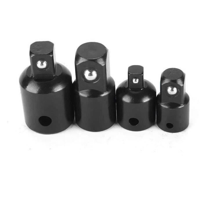 4pcs Jeu d'Augmentateurs et Réducteurs Adaptateur à Cliquet Adaptateurs Réducteurs Pour Douilles et Embouts 1-2 \