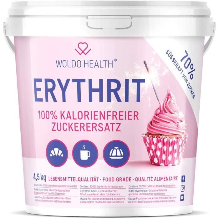 Erythritol 4.5kg substitut de sucre sans calories - Alternative Naturelle au Sucre