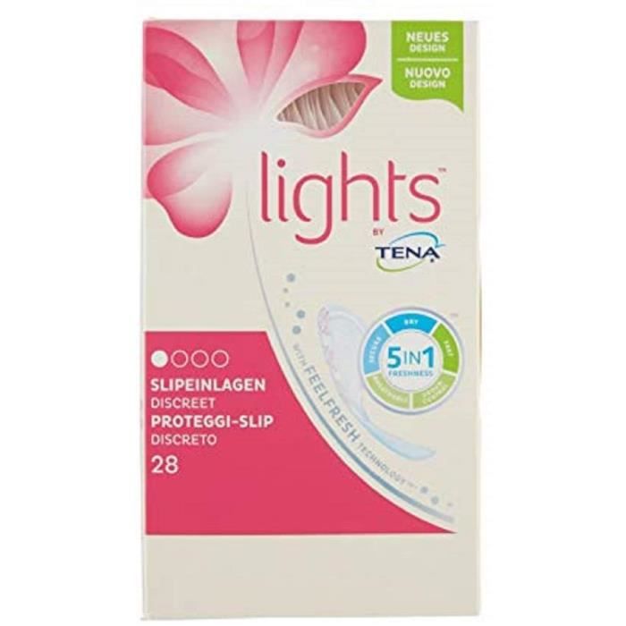 Protège-slips TENA LIGHTS DISCRET 28 PROTECTIONS SLIP 805403