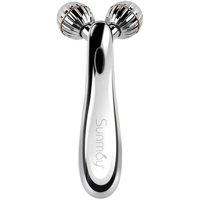 SUNMAY 3D Rouleaux Massage des Visage, Masseur de Levage du Visage, Microcourant Soin de la peau Visage Corps Masseur pour Massage F