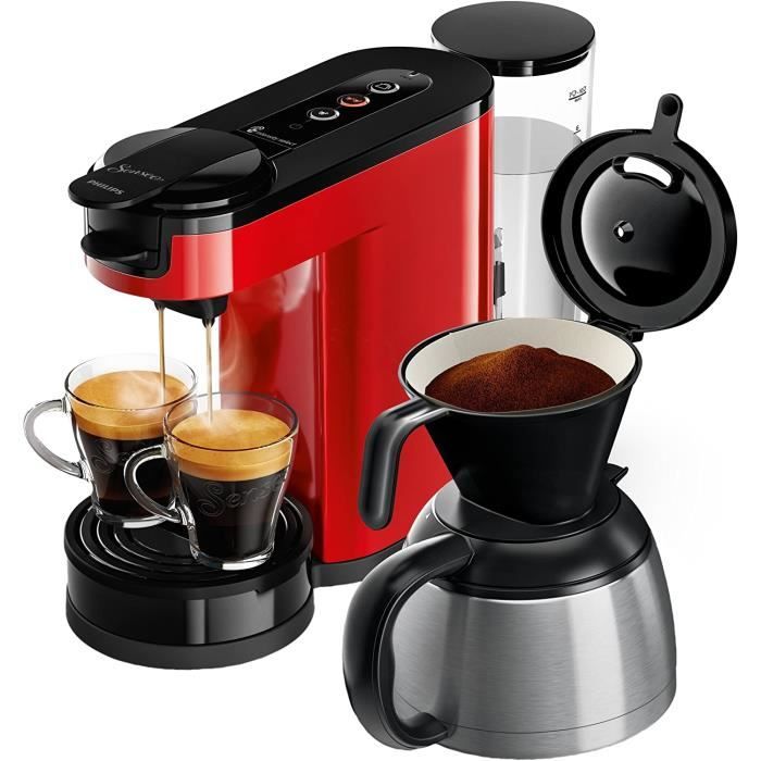 Philips Senseo HD6592/80 Switch Cafetière 2 en 1 Rouge