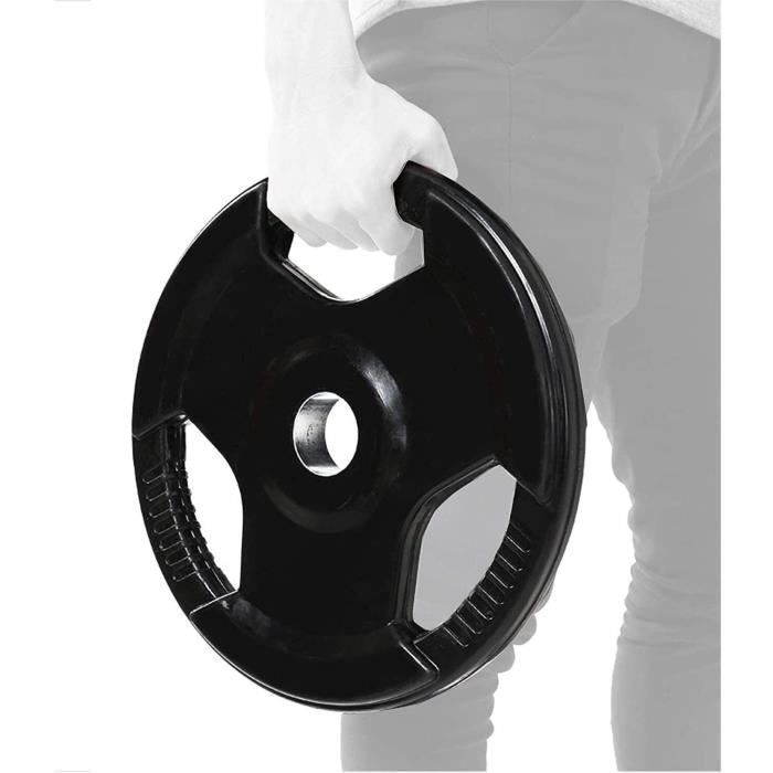 Haltères Accueil Barbell 2 Po Plaques Dentraicircnement De Force Olympique Plaques De Poids De Poigneacutee Recouvertes De Caou320