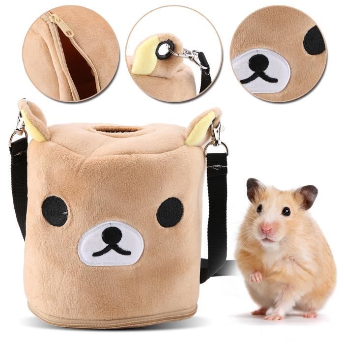 Petit transporteur pour animaux de compagnie, sac à bandoulière sac de voyage sortant portable porte-hérisson, hamster à