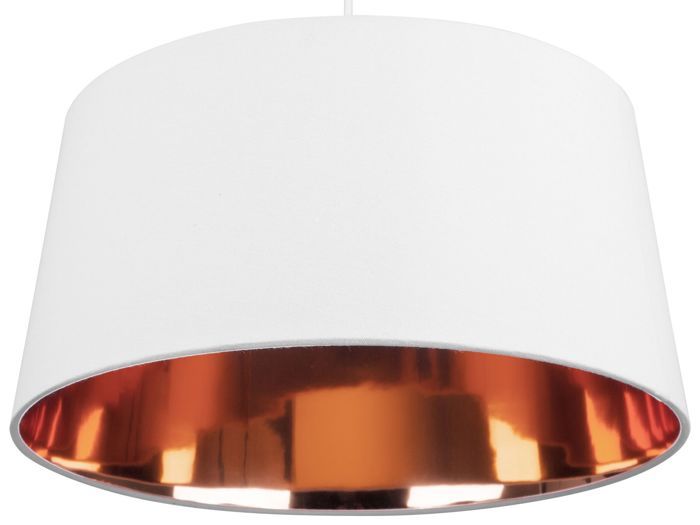 Lampe suspension blanche et dorée KALLAR