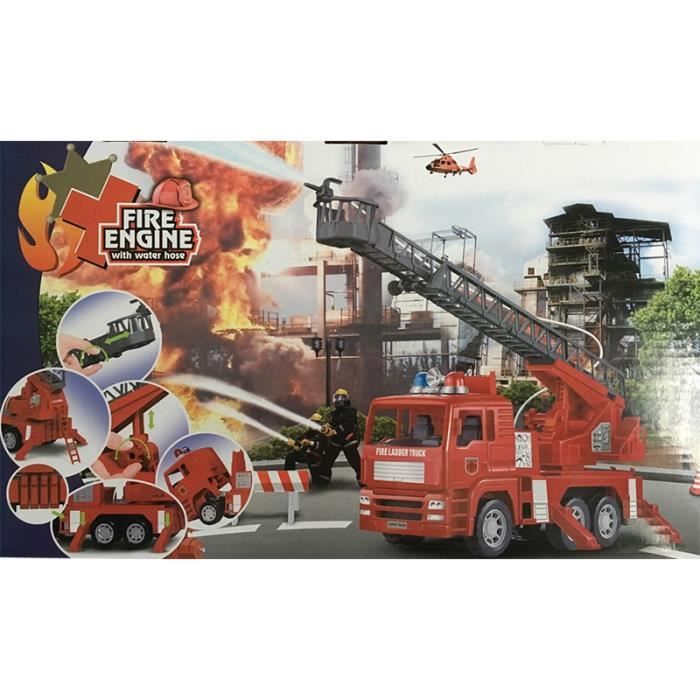 Camion de Pompier - Avec Lance à Incendie - Jouet Enfant