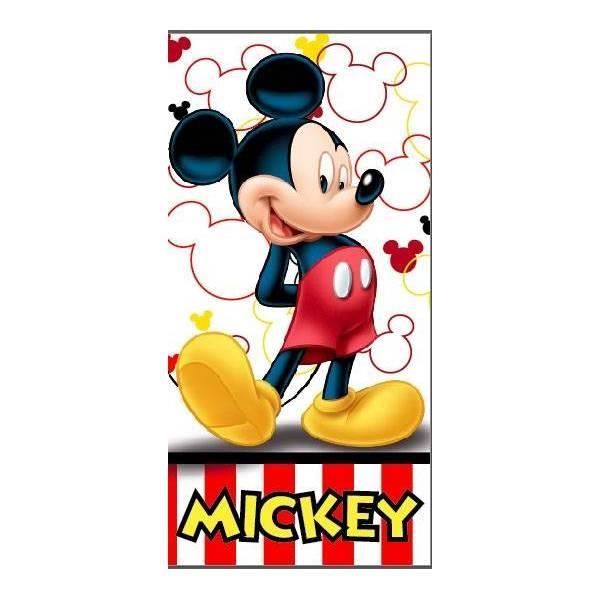 Drap de Plage Mickey 70 x 140 Serviette de Plage Polyester