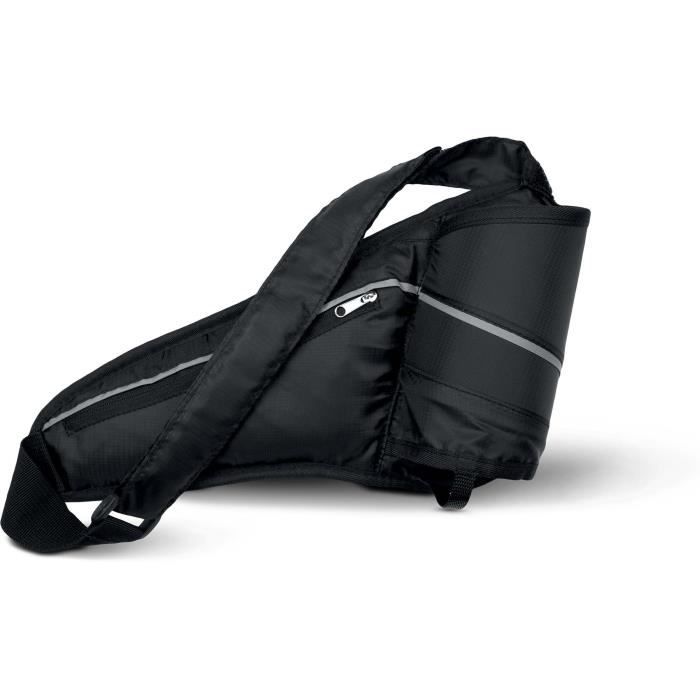 SAC DE CEINTURE PORTE GOURDE (Noir - One Size)