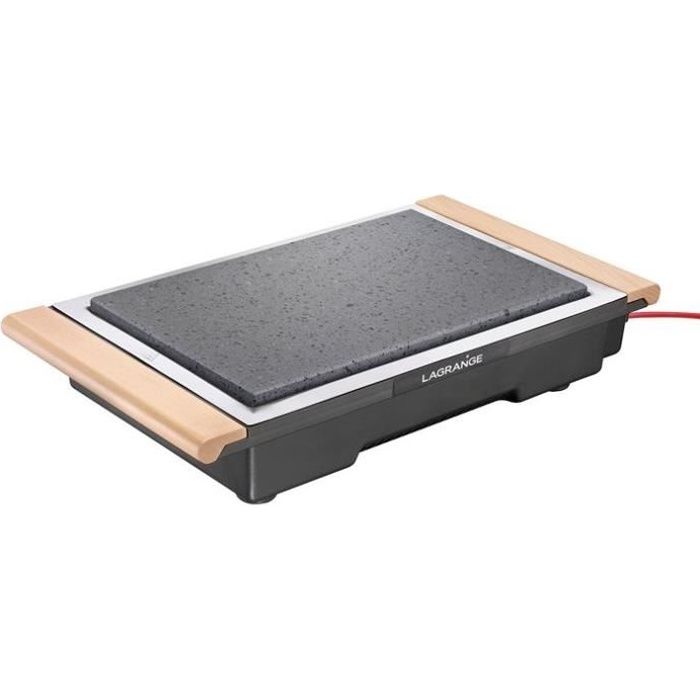 Pierre à griller Classic 1100W - bois verni, noir