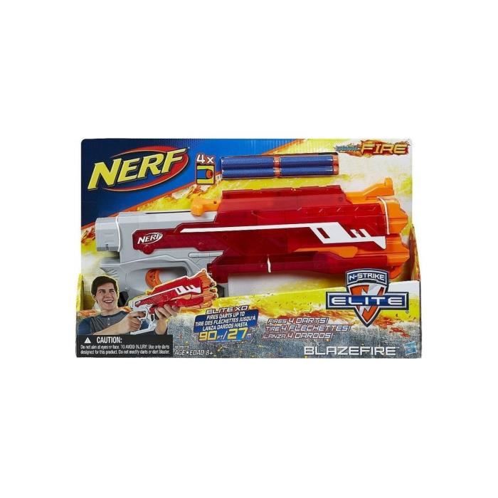 Jeu Plein Air Pistolet Blazefire Rouge Et Gris N-Strike Elite : Nerf SonicFire - Jouet Enfant