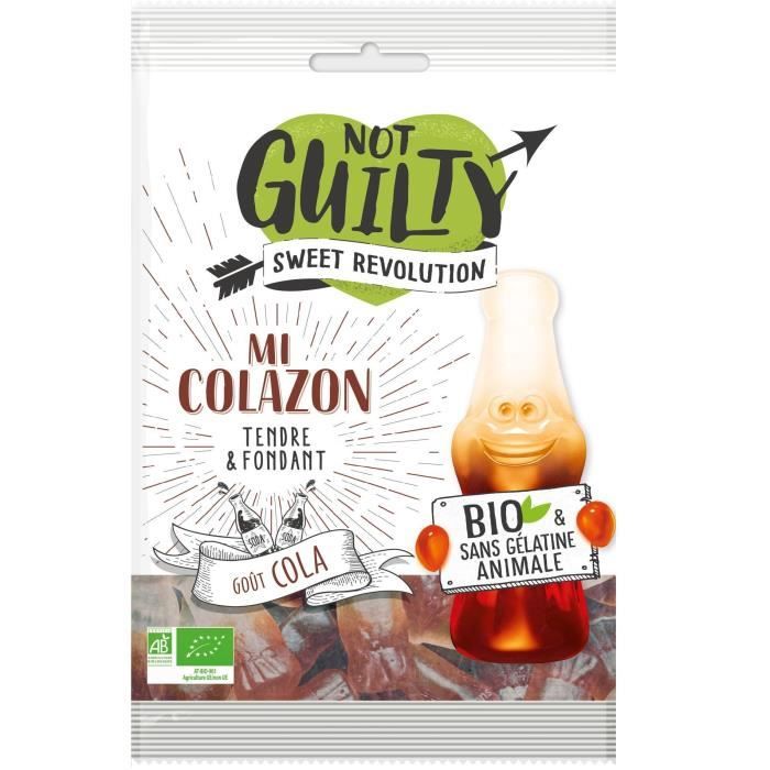 NOT GUILTY Gélifiés Sachet de Mi Colazon saveur Cola - BIO - 100 g