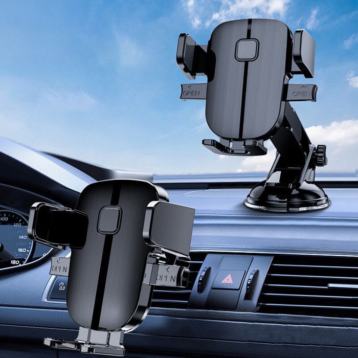 Support Telephone Voiture, Rotation 360° Support Telephone Voiture Ventouse pour Tableau de Bord & Pare-Brise