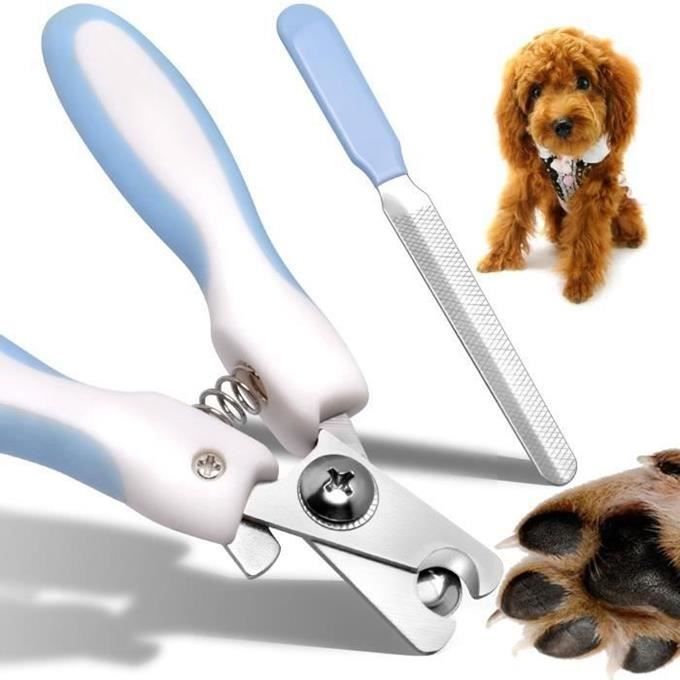 REMYCOO® Coupe Griffe / Ongle Chat Chien, avec Lime à Ongle, Ne Coupe Pas de Veine d'animaux avec Verrou de Sécurité, pince, ciseaux