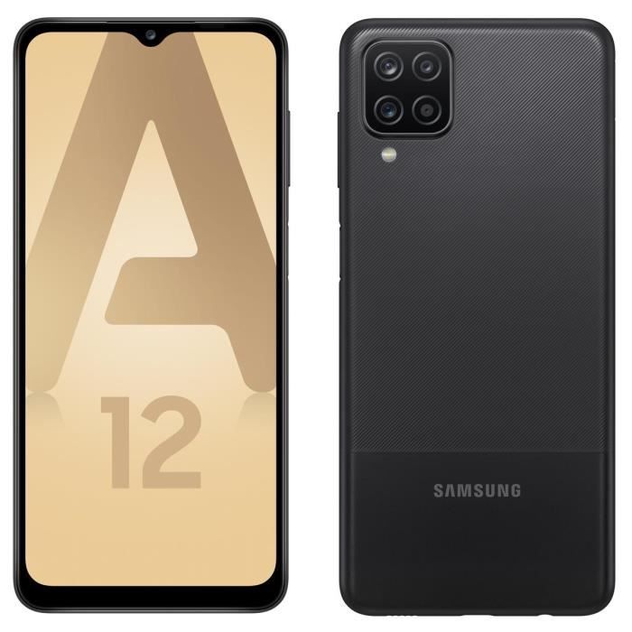 Smartphone Samsung Galaxy A12 64GB Noir Neuf