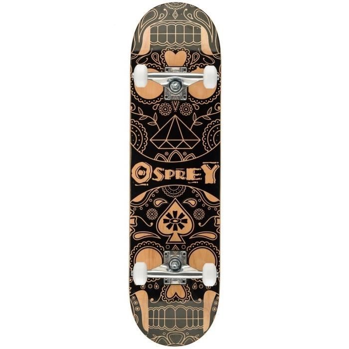 OSPREY Skateboard Double Kick Boards Candy Skull