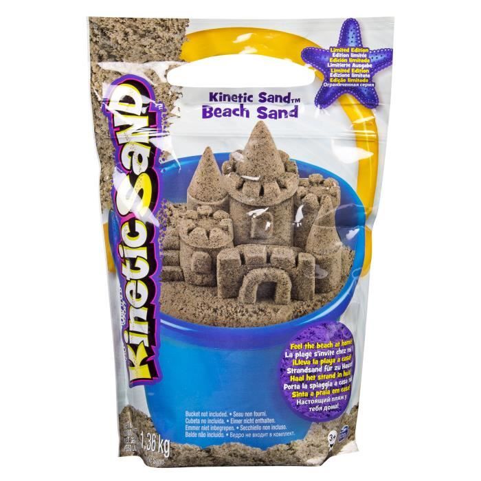 Spin Master Kinetic Sand Beach Sand 1.4 kg, Naturel, 3 année(s), Garçon-Fille, United States, 1,36 kg, 203,2 mm