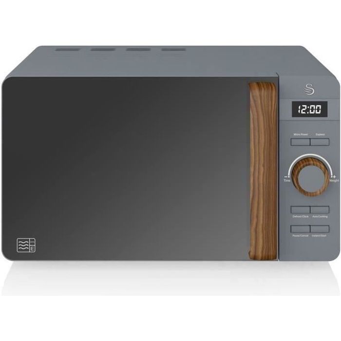 Micro-ondes Digital 20L Design Moderne Nordic 800W SWAN SM22036GRYNEU Gris 41026