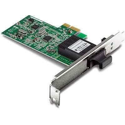TRENDNET Carte Fast Ethernet - TE100-ECFXL - PCI Express - 1 Port - 1 x Port(s) SC - Fibre Optique - Format Low-Profile