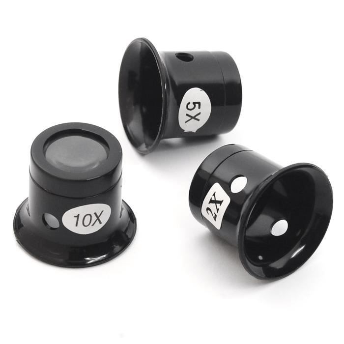 TRIXES set de 3 loupes oculaires de bijoutier