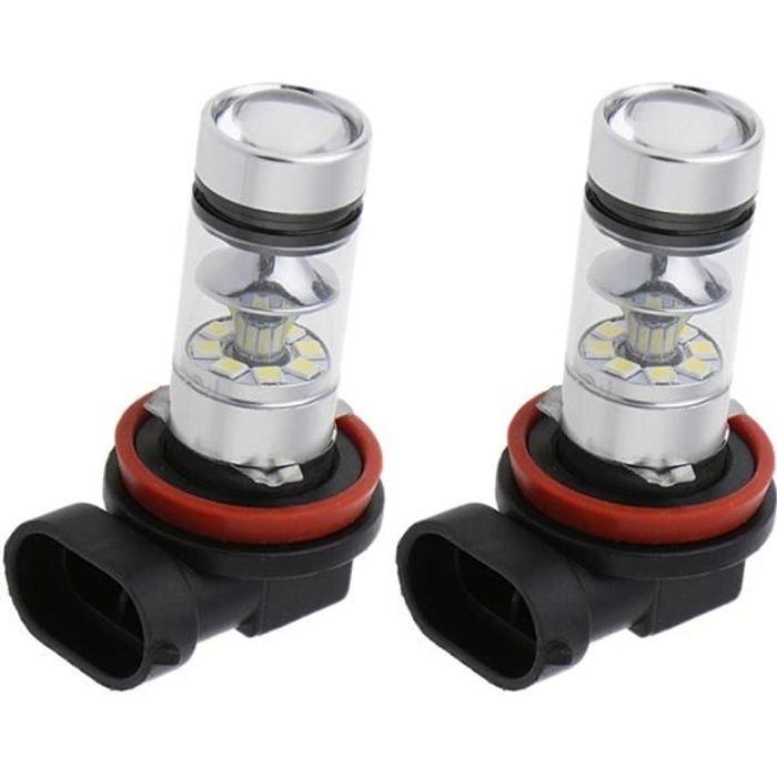 2x Ampoule LED H11 H16 100W Remplacement Éclairage Lampe De Voiture