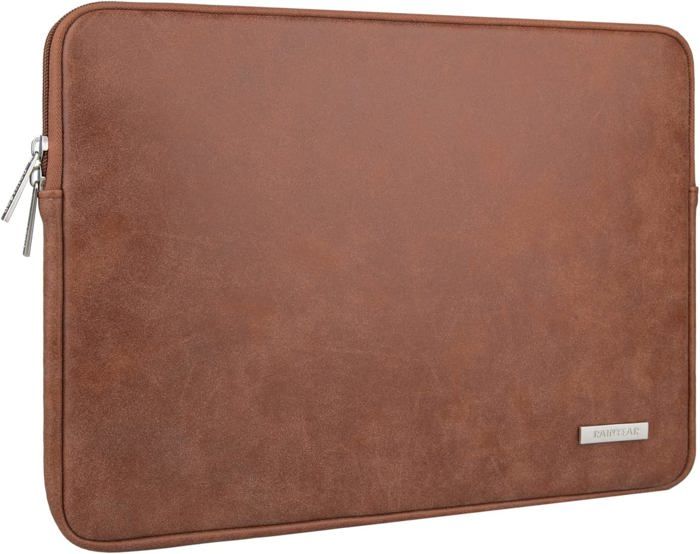 RAINYEAR Housse Ordinateur Portable 14 Pouces Rouge - Sacoche Rembourrée Protection Avec Poche Avant - Version Améliorée