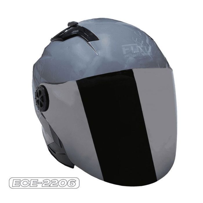Casque Moto Jet Cafe Racer - Homologué ECE 22-06 - Blanc - Taille S (55-56cm) - Léger Et Personnalisable