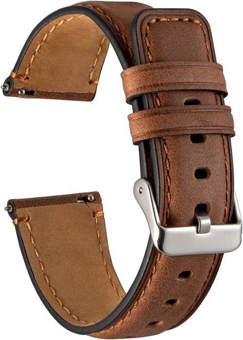 Bracelet De Montre En Cuir Compatible Hermès - Boucle Ardillon Rapide, 12mm, Pour Femmes, Vert - 5