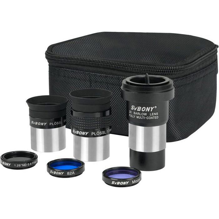 Kit d'oculaires Plossl pour télescope astronomique ZJCHAO - 4/10/25mm