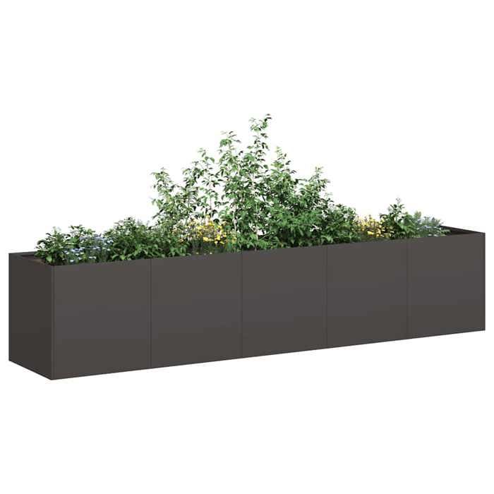vidaXL Jardinière 200x40x40 cm acier laminé à froid