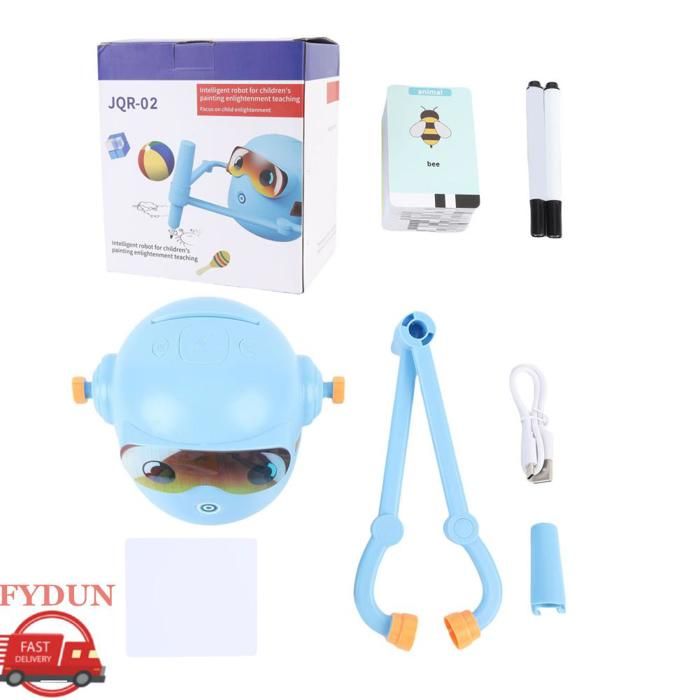 Robot De Dessin Automatique Pour Enfants - 100 Cartes Interactives - Apprentissage Précoce, Créativité - Taille 12,5x11 Cm - 9