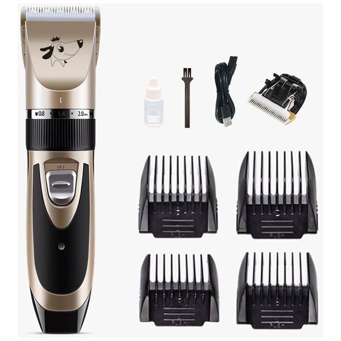 Comparer les prix de Tondeuse Chien Professionnel Poil Long Epais Animal Silencieux Rechargeable Electrique Tondeuse pour Chien et Chat Dog Clipper