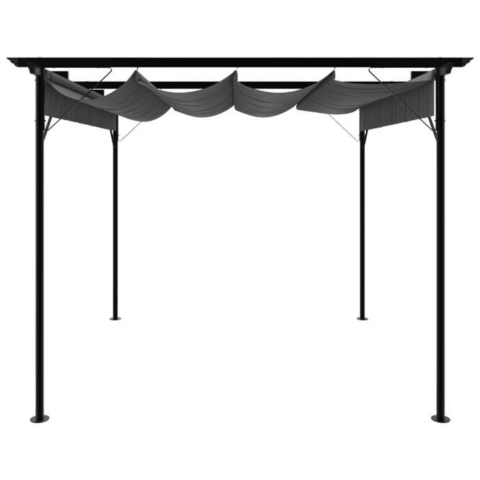 &Mode Arche à roses - Pergola avec toit rétractable anthracite 3x3 m acier 180 g/m² Sale881563