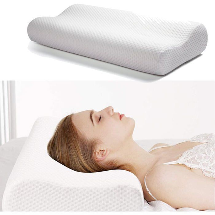 Orillr glfrsh à mémoir d form (thrmorégulatur) orthopédiqu & rgonomiqu - houss n fibr d coton 40x60 cm au millur prix