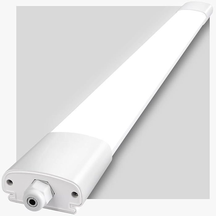 IEGD Neon D 20 CM 36W 4000LM Reglette 20 cm IP65 Tube 4000K neutre blanc Néon 20CM Connectable Eclairage Garage Lampe TUBE LUMINEUX